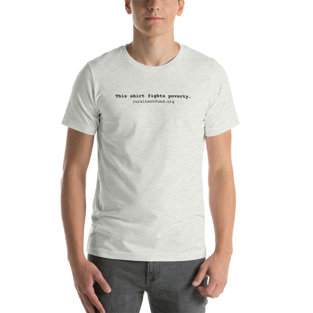 Unisex t-shirt (black text)