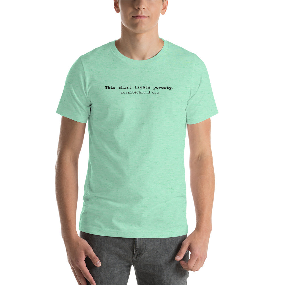Unisex t-shirt (black text)