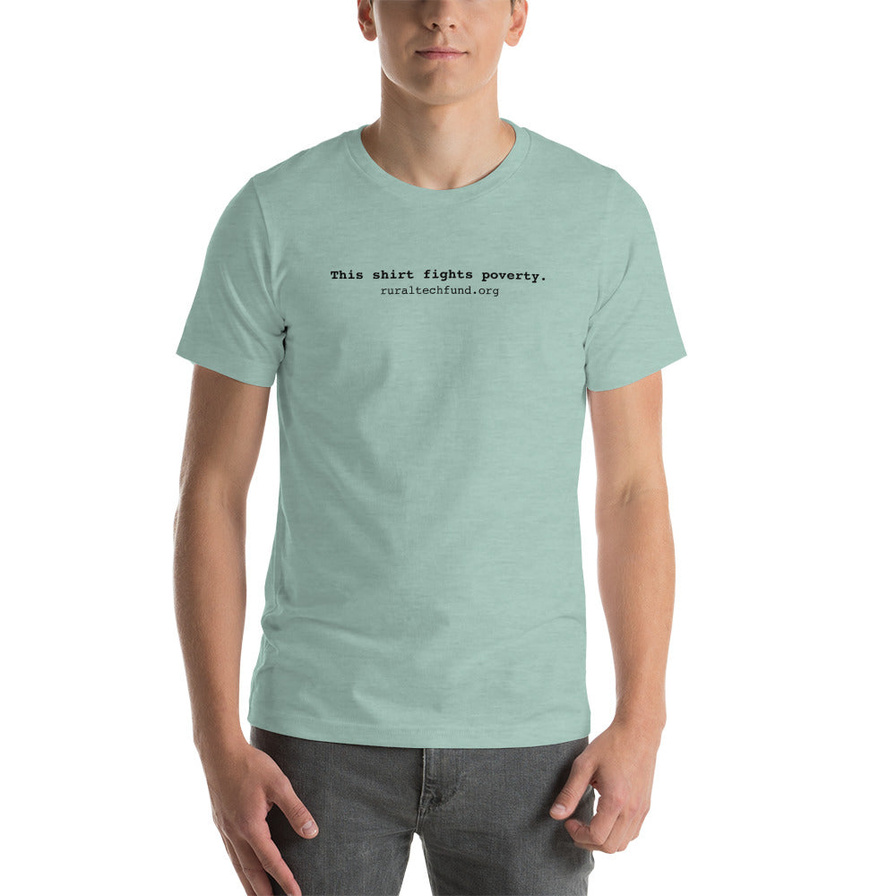 Unisex t-shirt (black text)