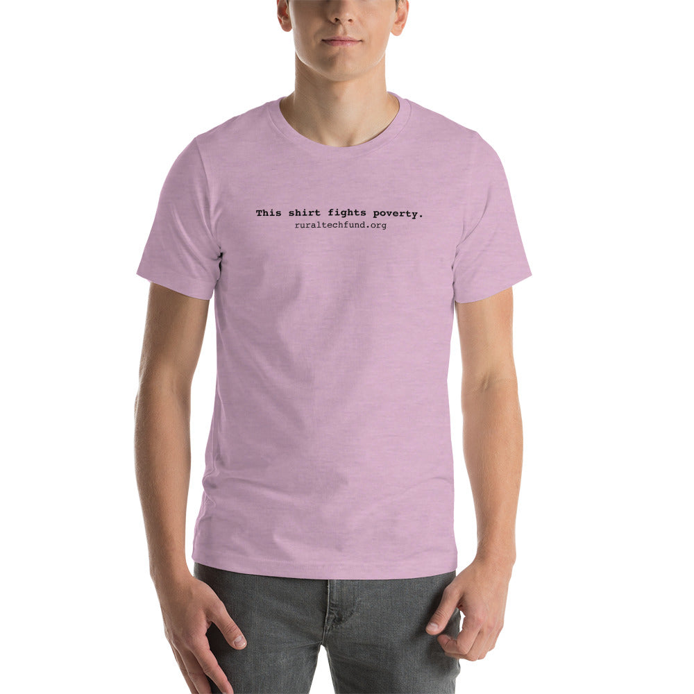 Unisex t-shirt (black text)