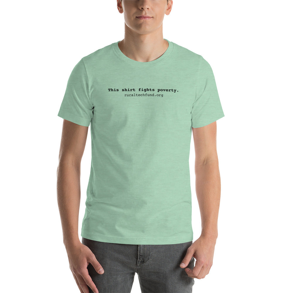 Unisex t-shirt (black text)