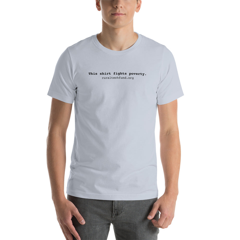 Unisex t-shirt (black text)