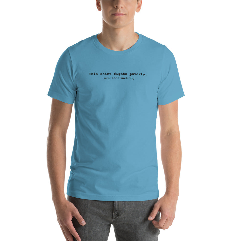 Unisex t-shirt (black text)
