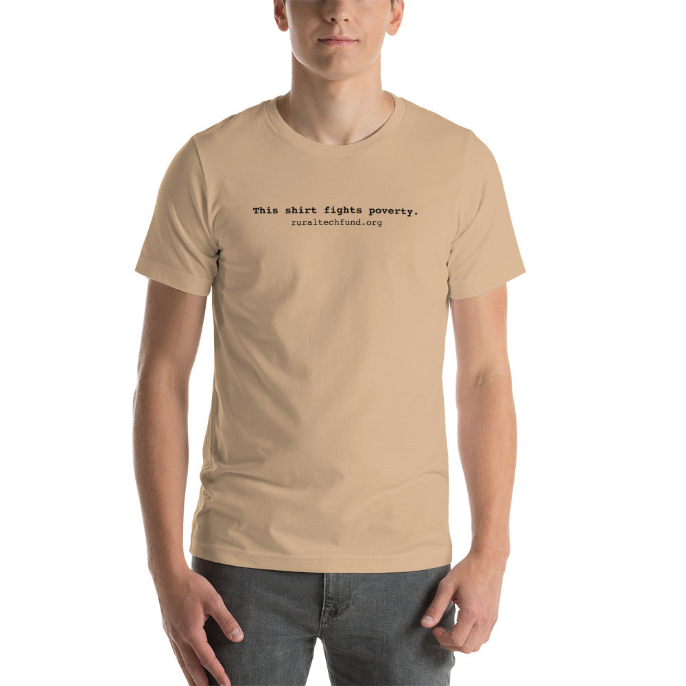 Unisex t-shirt (black text)