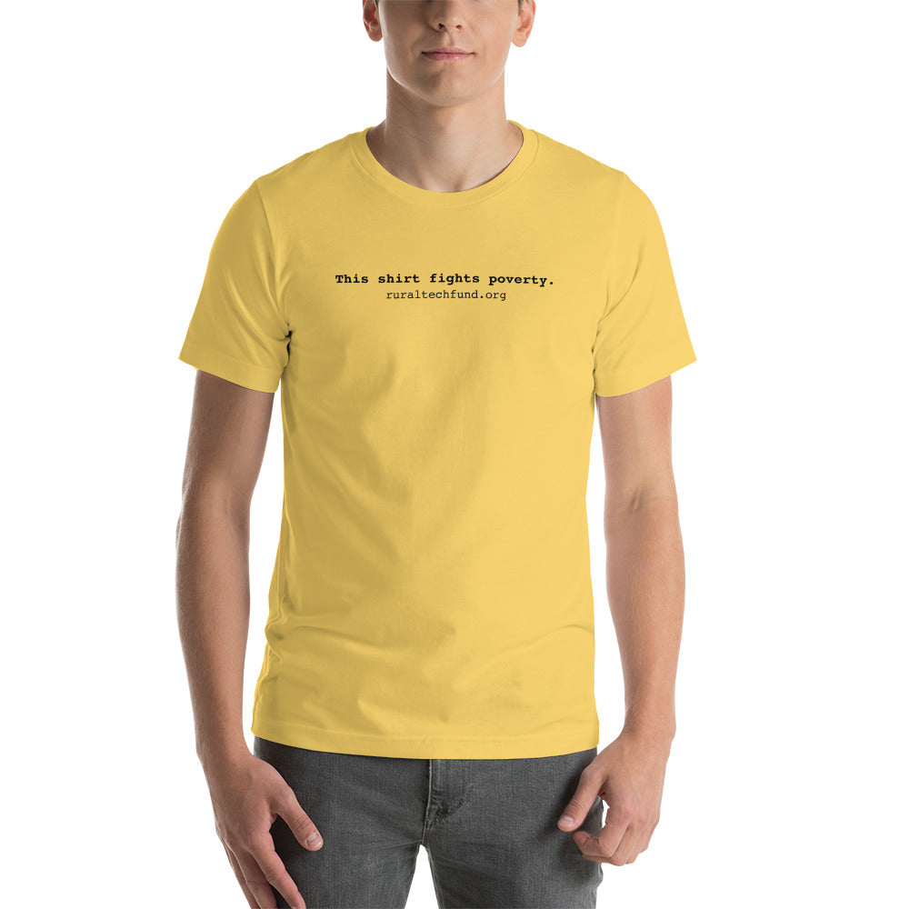 Unisex t-shirt (black text)