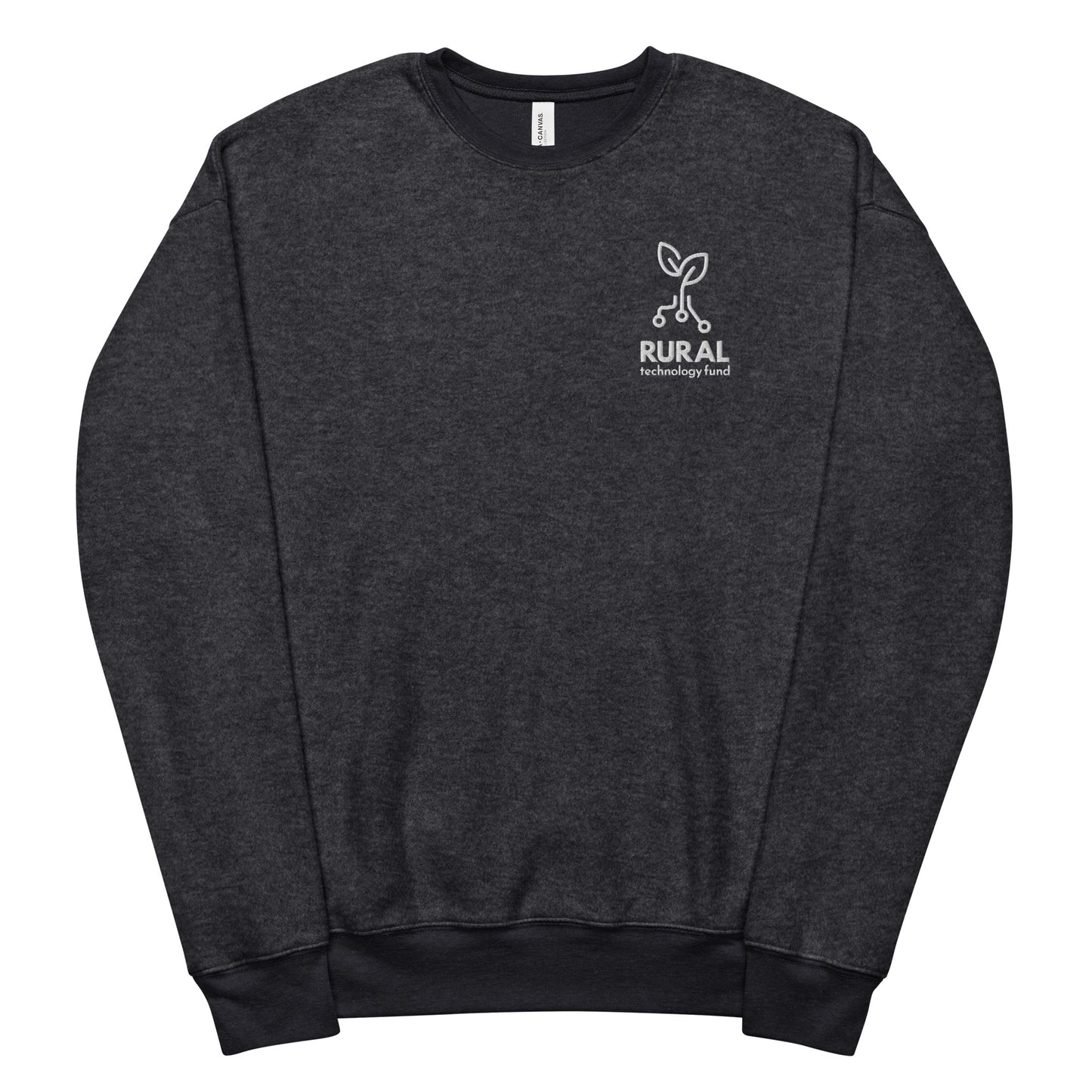 Unisex sueded fleece sweatshirt