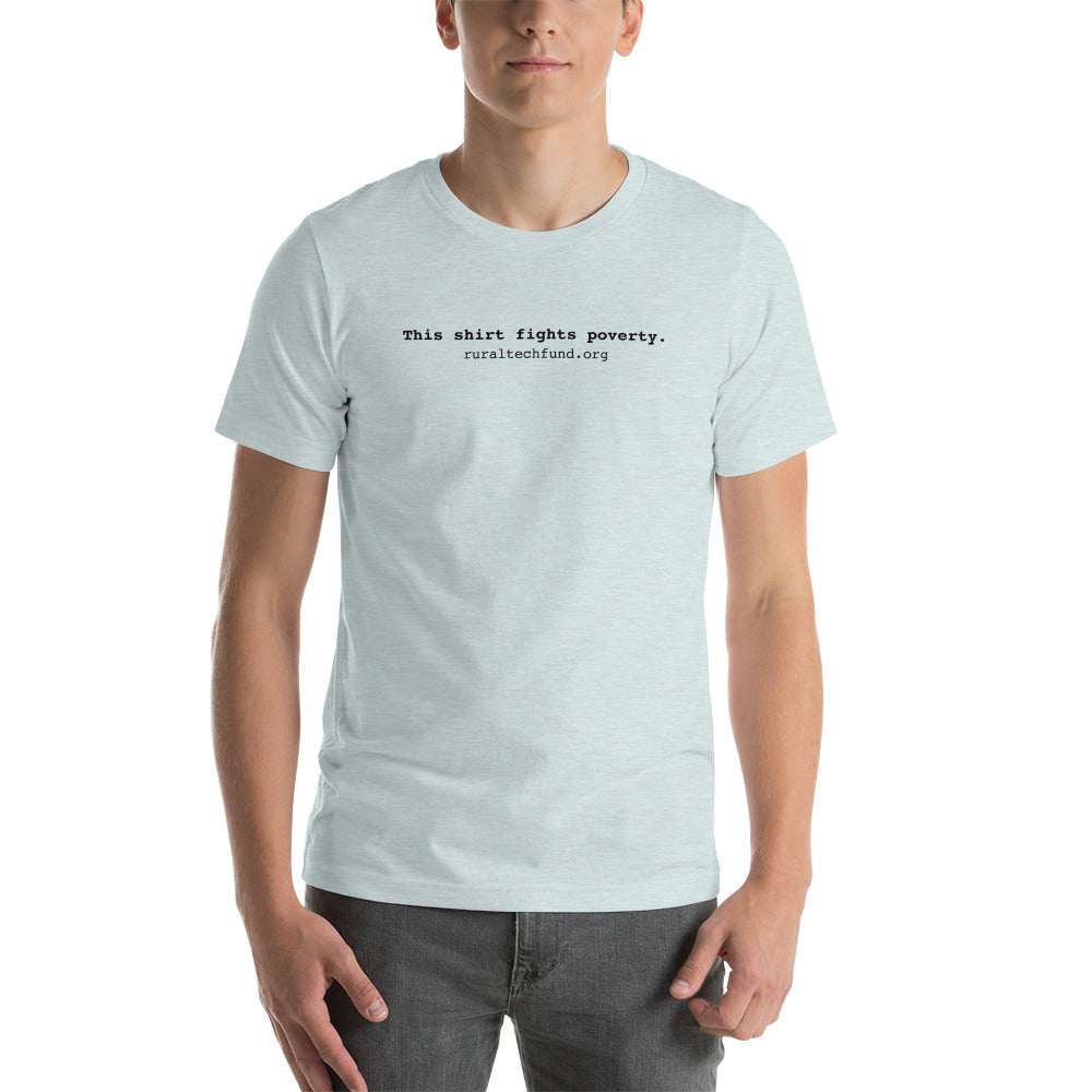 Unisex t-shirt (black text)