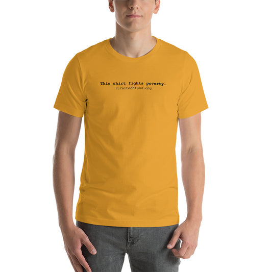 Unisex t-shirt (black text)